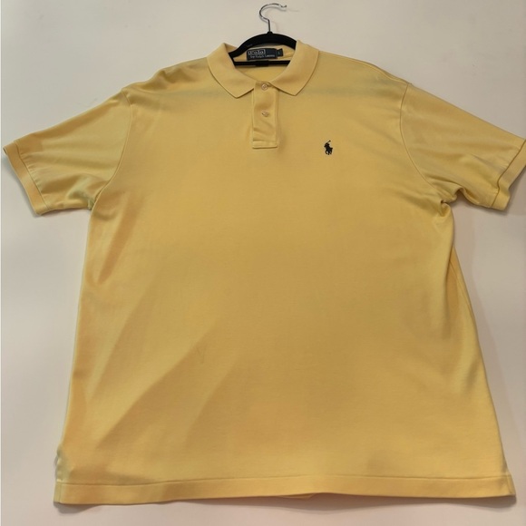 💛 Polo Ralph Lauren Men’s Polo Shirt – Yellow – Size Large – Classic Fit - Picture 1 of 4